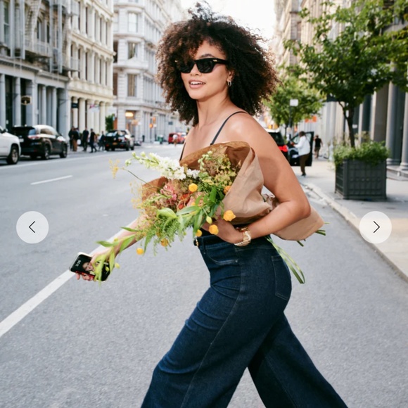 NWT SPANXshape™ Original EveryWear Wide Leg Jeans Indigo SP - Picture 3 of 5